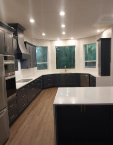 " kitchen cabinets installed by Paul’s Masterpiece Tile in Melbourne, FL."